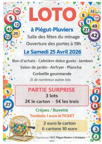 LOTO ASSOCIATION COMMUNALE DE CHASSE