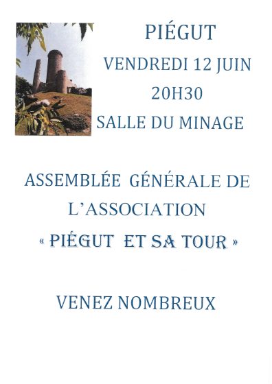 ASSEMBLEE GENERALE PIEGUT ET SA TOUR
