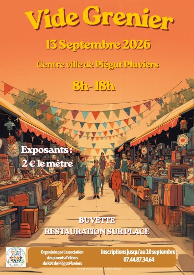 VIDE-GRENIER DU DIMANCHE 13 SEPTEMBRE